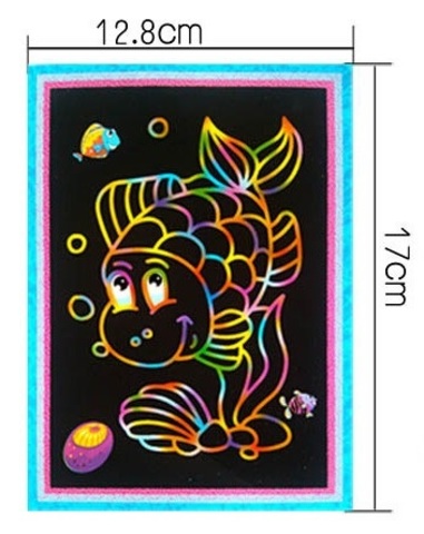 Magic Color Scratch Art Paper Childrens Set 1