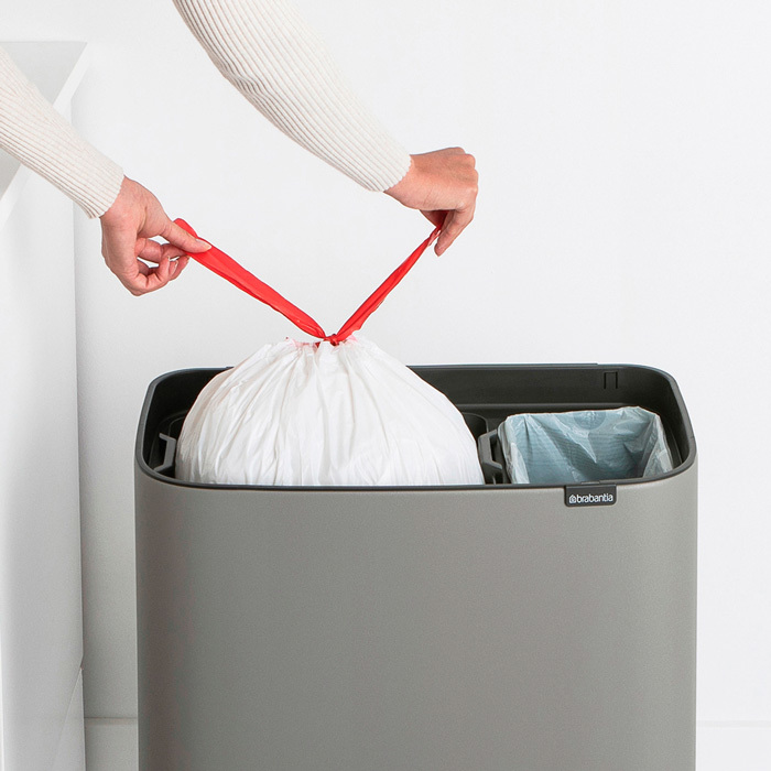 Мусорный бак Touch Bin Bo (11 л + 23 л), Минерально-серый, арт. 127243 - фото 4