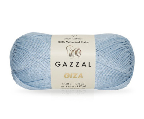 Пряжа Gazzal Giza 2474 голубой (уп.10 мотков)