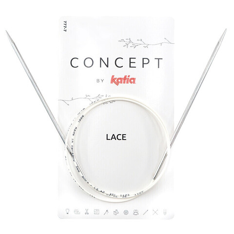 Спицы круговые супергладкие CONCEPT BY KATIA Lace №6, 100 см