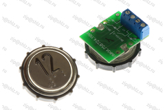 Кнопка (кнопочный модуль) ВКЛ13А-2-4П "12 этаж", круглая, красная подсветка, с кодом Брайля