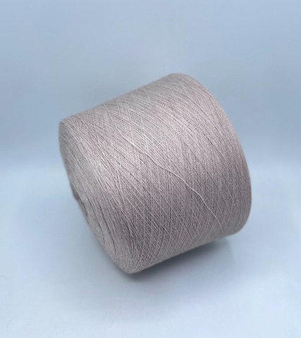 Бобинная пряжа (пр.Италия), 2/44 2200м/100гр,  50% меринос, 50% акрил, цвет-Жемчужно-бежевый меланж, арт.34181