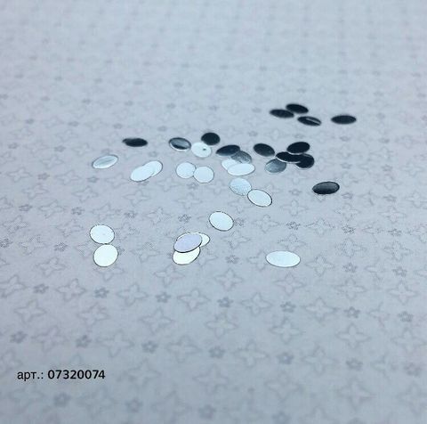 ARTEX эллипс цельный серебро 0,5*0,6 см 07320074