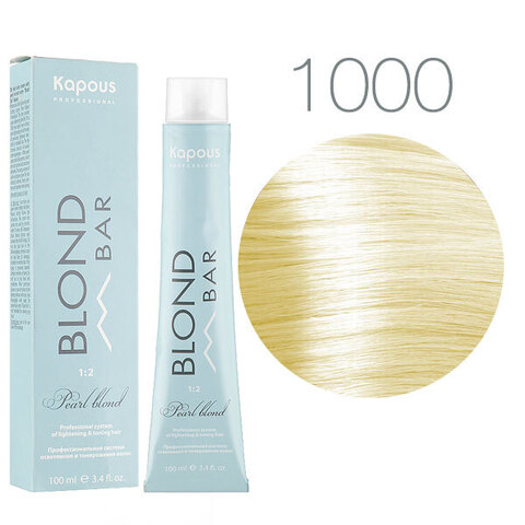 Kapous Blond Bar BB 1000 (Натуральный) - Крем-краска для волос с экстрактом жемчуга