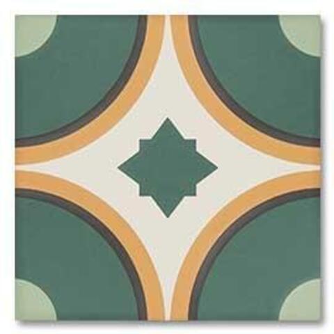 DNA Tiles Sync Circle Green 15x15