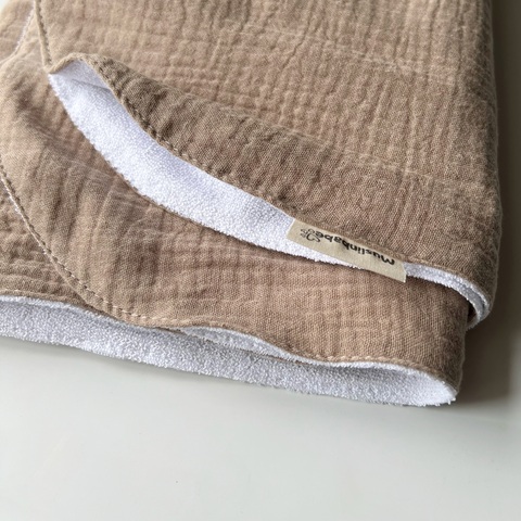 Непромокаемая пеленка муслин "Тауп"