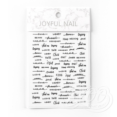 Zoo Nail Наклейки слова (черные)