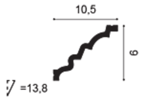 C326F Карниз Orac Decor гибкий