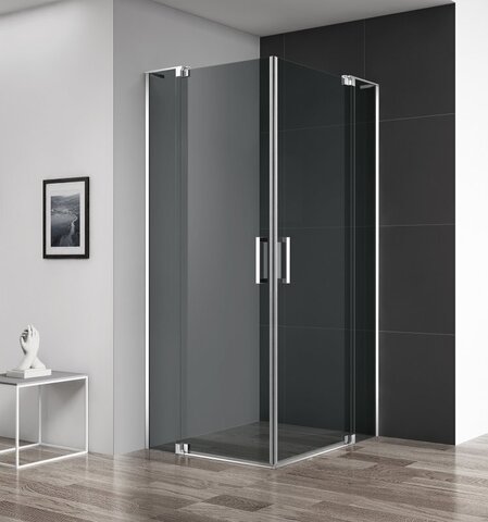 Cezares SLIDER-AH-2-70/80-90/100-GRIGIO-Cr Душевой уголок