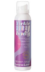 Массажная хрустящая пенка Tickle My Body Fresh Mint с ароматом мяты - 150 мл. - 