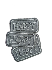 Термоаппликация, р. 2х3,8 см, серый