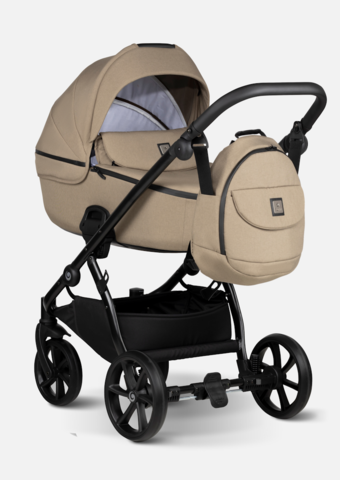 Tutis Коляска 2 в 1 UNO 5+ Leather Black Sesame