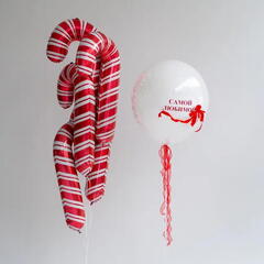 Сет гелиевых шаров Новогодние сладости Рафаэлло