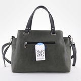 Сумка Саломея 457 македония оливковый + черный