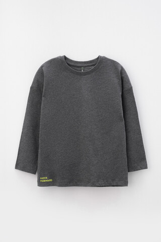 джемпер  для мальчика  КР 302229/тем.серый меланж к420