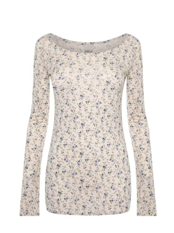 Лонгслив с декольте BLUE ROSE