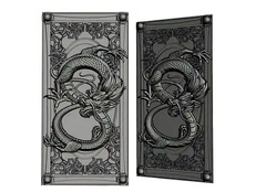 Силиконовый молд № 2123 накладка Дракон