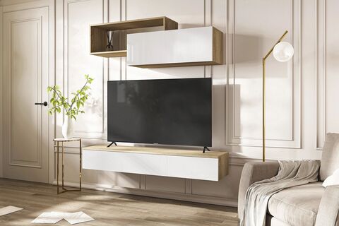 Гостиная Челси №2 Дуб сонома, Белый глянец