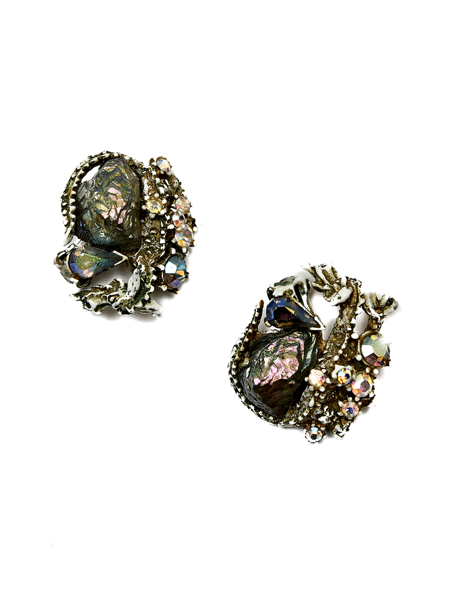 Клипсы Har «Белый дракон» 1960-е