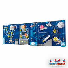 Интерактивная игровая стена «Звёздная механика», с шестерёнками и шариками