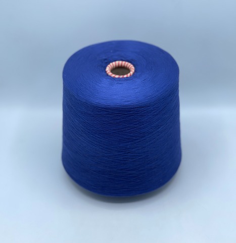 Бобинная пряжа,Cotton , 2540м. 100%Хлопок, Темно-синий(528), 39228