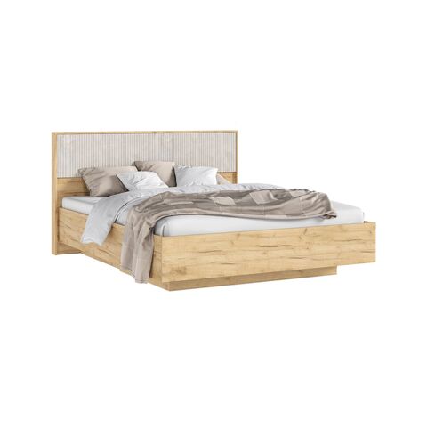 С/Г Марвэл Кровать парящая 1,6м с ПМ (Мальта/Дуб Крафт, Дуб Крафт)