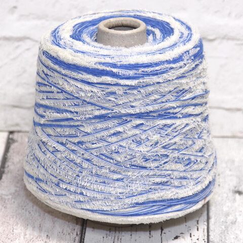 Хлопок фасонный BE MI VA / MUSK 180 синий с бежевым