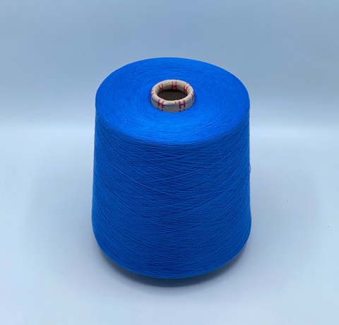 Бобинная пряжа,Cotton combed, 2540м. 100%Хлопок, Лазурный(233), 39307