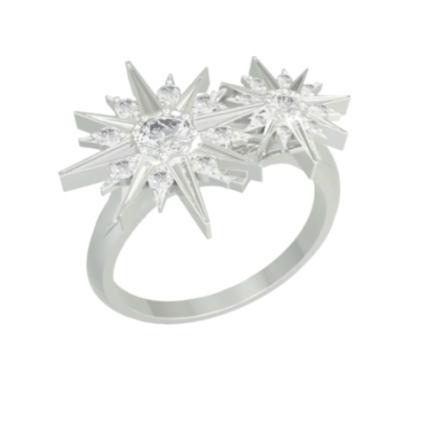 Кольцо TWIN STAR RING