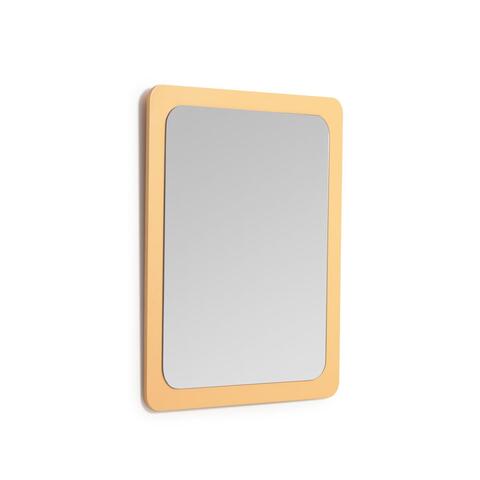 Зеркало Velma из МДФ горчичного цвета 47 x 57 см