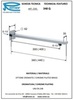 REMER 348Q40BG Отвод для душа на стену 40см