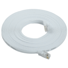 Патч-корд кабель UTP плоский 5 м кат,6 ITK белый