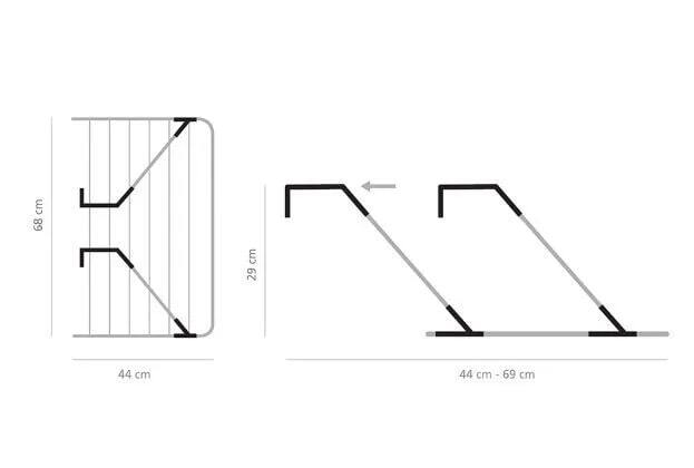 Навесная сушилка (4,5 м навески), Серый металлик, арт. 105241 - фото 2