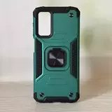 Противоударный чехол Strong Armour Case с кольцом для Samsung Galaxy M23 5G (Зеленый)