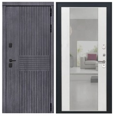 Купить Входная дверь термо Берген - Алиса ПВХ ясень белый с зеркалом