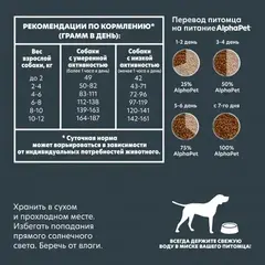 ALPHAPET Superpremium сухой корм для взрослых собак мелких пород (индейка,рис) 1,5 кг