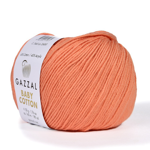 Пряжа Gazzal Baby Cotton 3465 медный