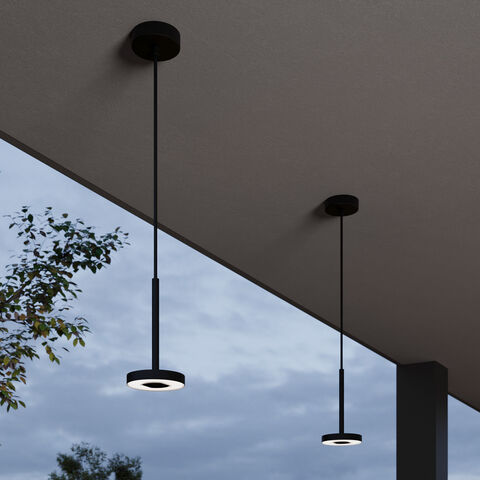 Уличный подвесной светодиодный светильник Elektrostandard Verano 35185/H черный