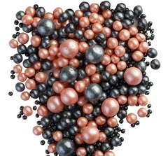 Шарики кранч Персик черный микс 100 гр.