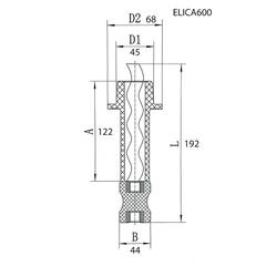 Шнек QUATTRO ELEMENTI ELICA600 +обойма (246-982-009)