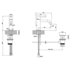 Gessi 18601#031 Gessi Emporio Via tortona Смеситель для раковины с донным клапаном и соединительными шлангами, цвет: Chrome