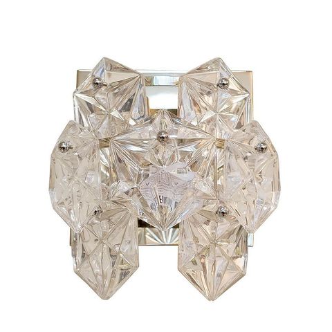 Бра настенное дизайнерское 25x20см Garda Decor стекло/железо