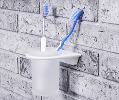 Kammel K-8328WHITE Стакан для зубных щеток стеклянный