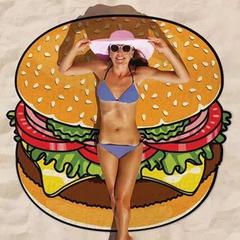 Пляжное полотенце-покрывало  Гамбургер