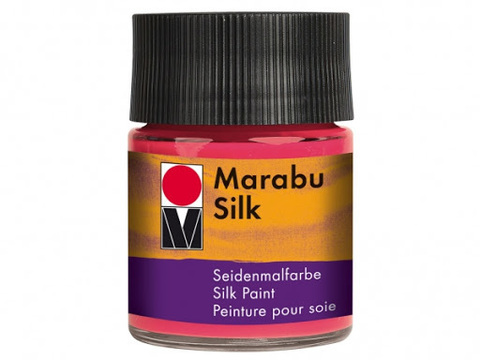 краска по шелку Marabu-Silk, цвет 031 вишнево-красный , 50мл