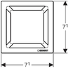 Накладная панель для трапа Geberit Square 154.312.00.1