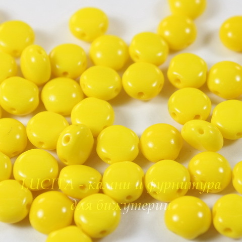 Бусина Candy Кабошон с 2 отверстиями, 8 мм, желтая