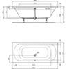 Ванна прямоугольная 180х80 см Ideal Standard Hotline New K275001