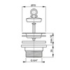 Донный клапан Alcaplast A33