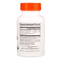 Doctor's Best, Полностю активный фолат 400 с кватрофоликом, 400 мкг, 90 капсул в оболочке растительного происхождения